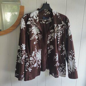 Brown Floral Women's Jacket